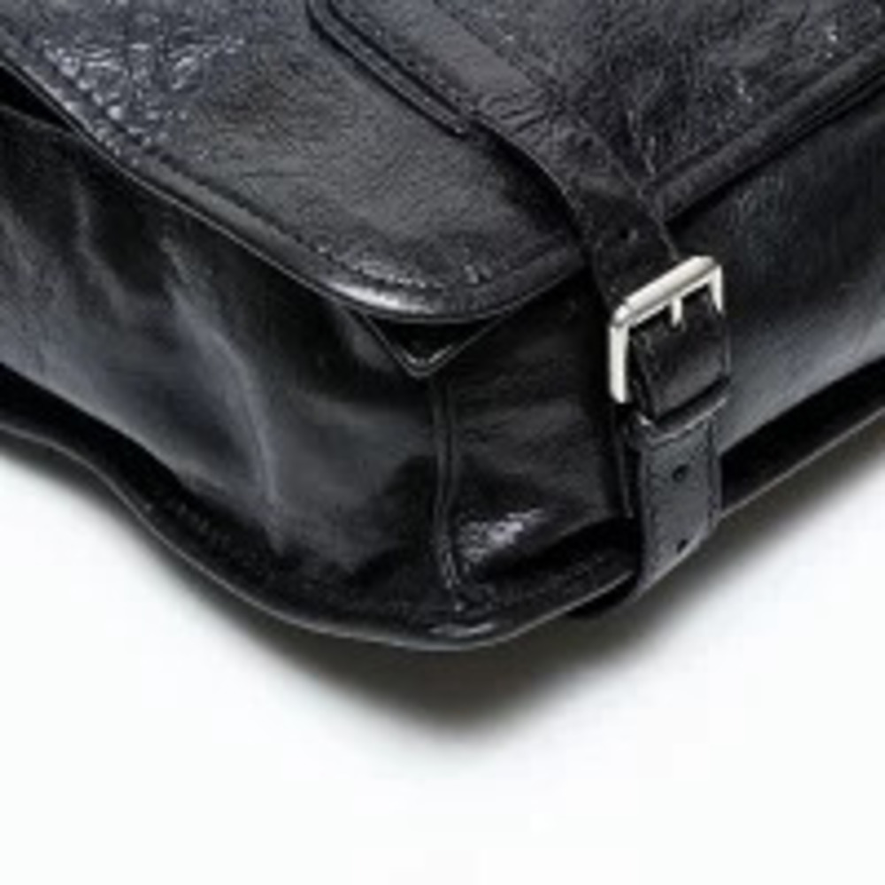 Balenciaga Leather Motocross Shoulder Bag Black - Picture 5 of 12